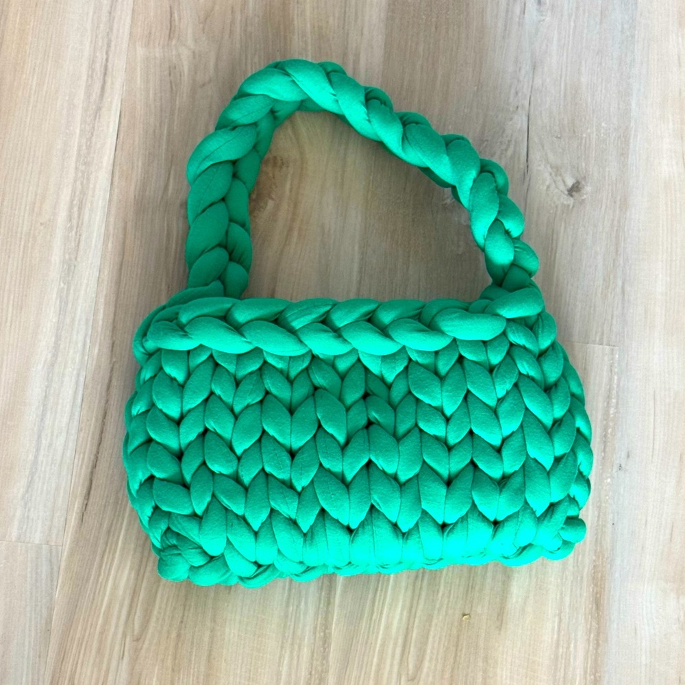 Green Knit Purse